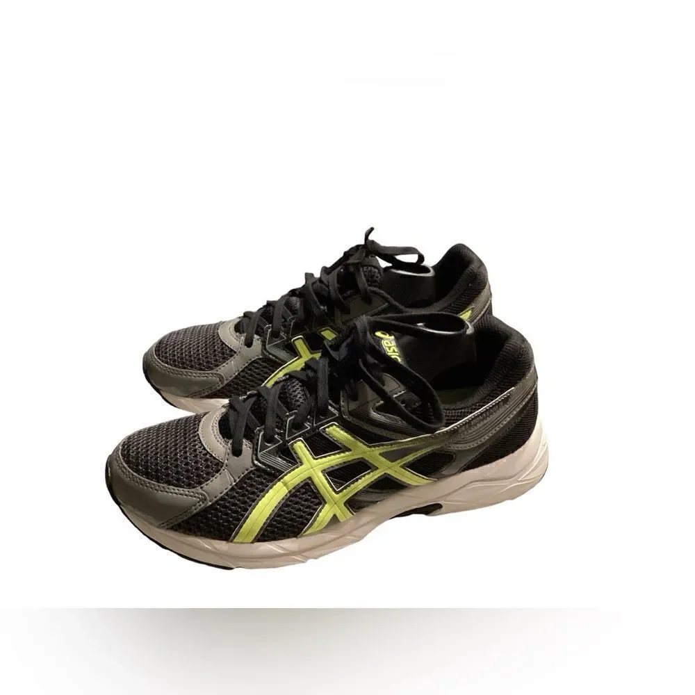 ASICS Gel Contend 3 - Men’s Running Shoes - Gray Black Yellow #T5F4N - Size 8.5